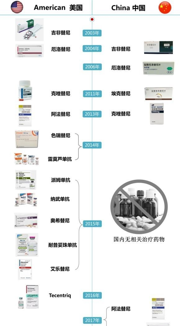 美国肺癌靶向药